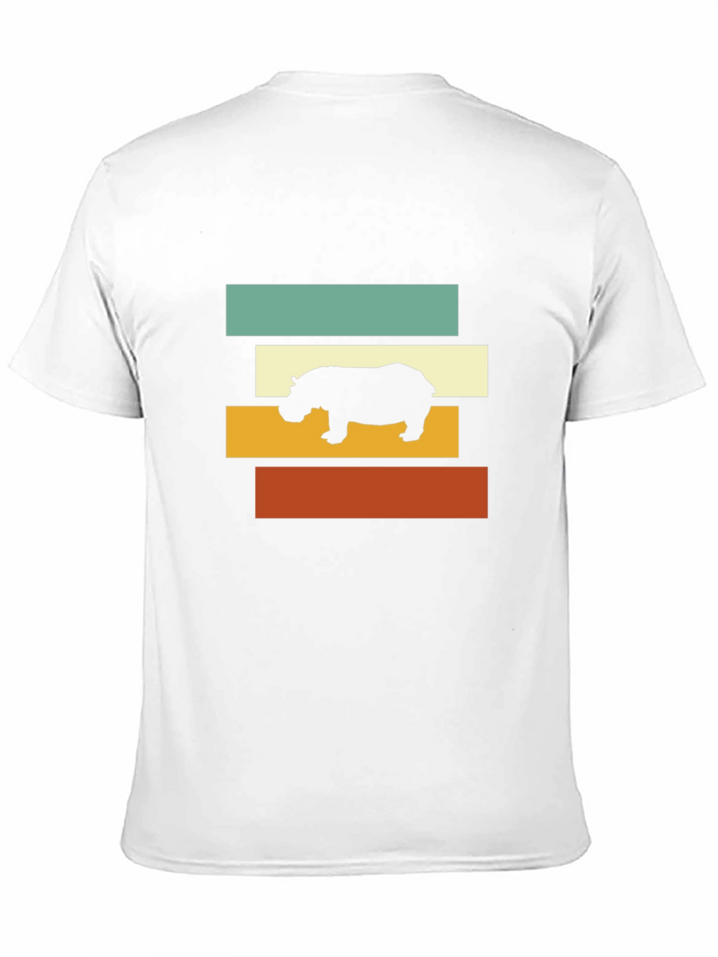 Retro Hippo T-Shirt - Stylish Graphic Tee