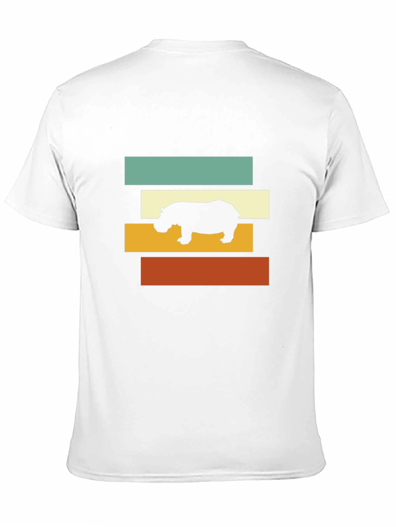 Retro Hippo T-Shirt - Stylish Graphic Tee