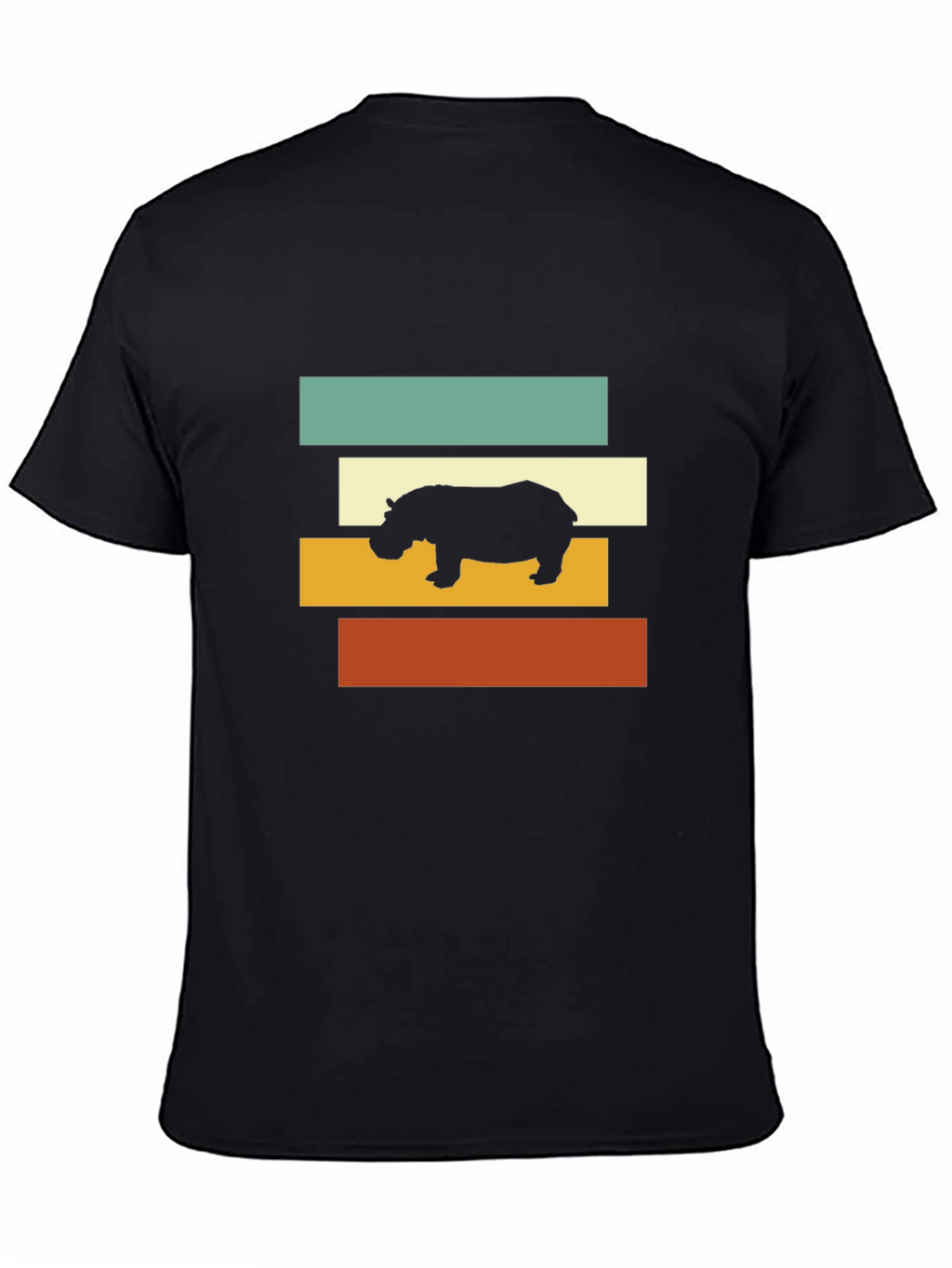 Retro Hippo T-Shirt - Stylish Graphic Tee