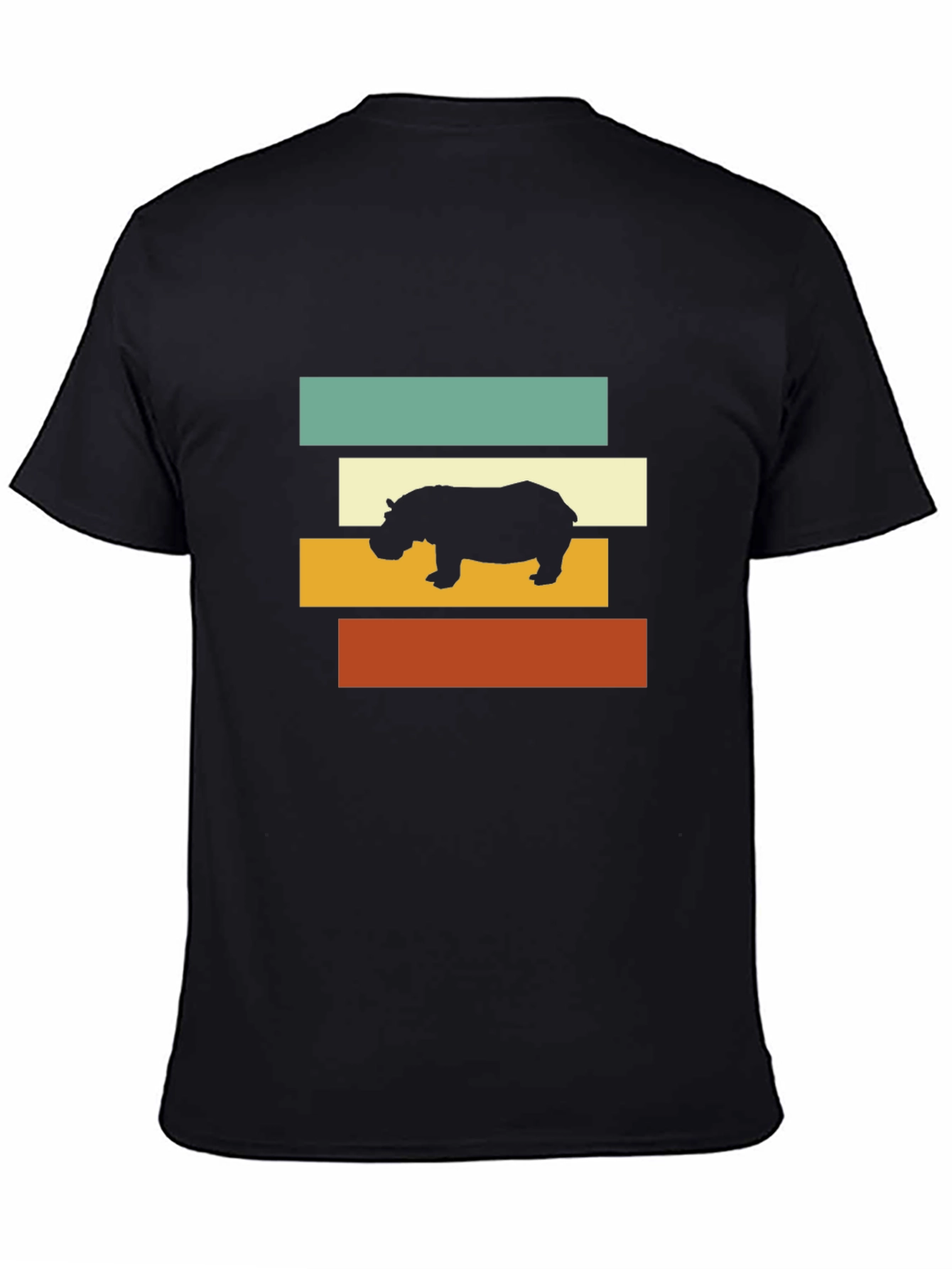 Retro Hippo T-Shirt - Stylish Graphic Tee