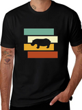 Retro Hippo T-Shirt - Stylish Graphic Tee