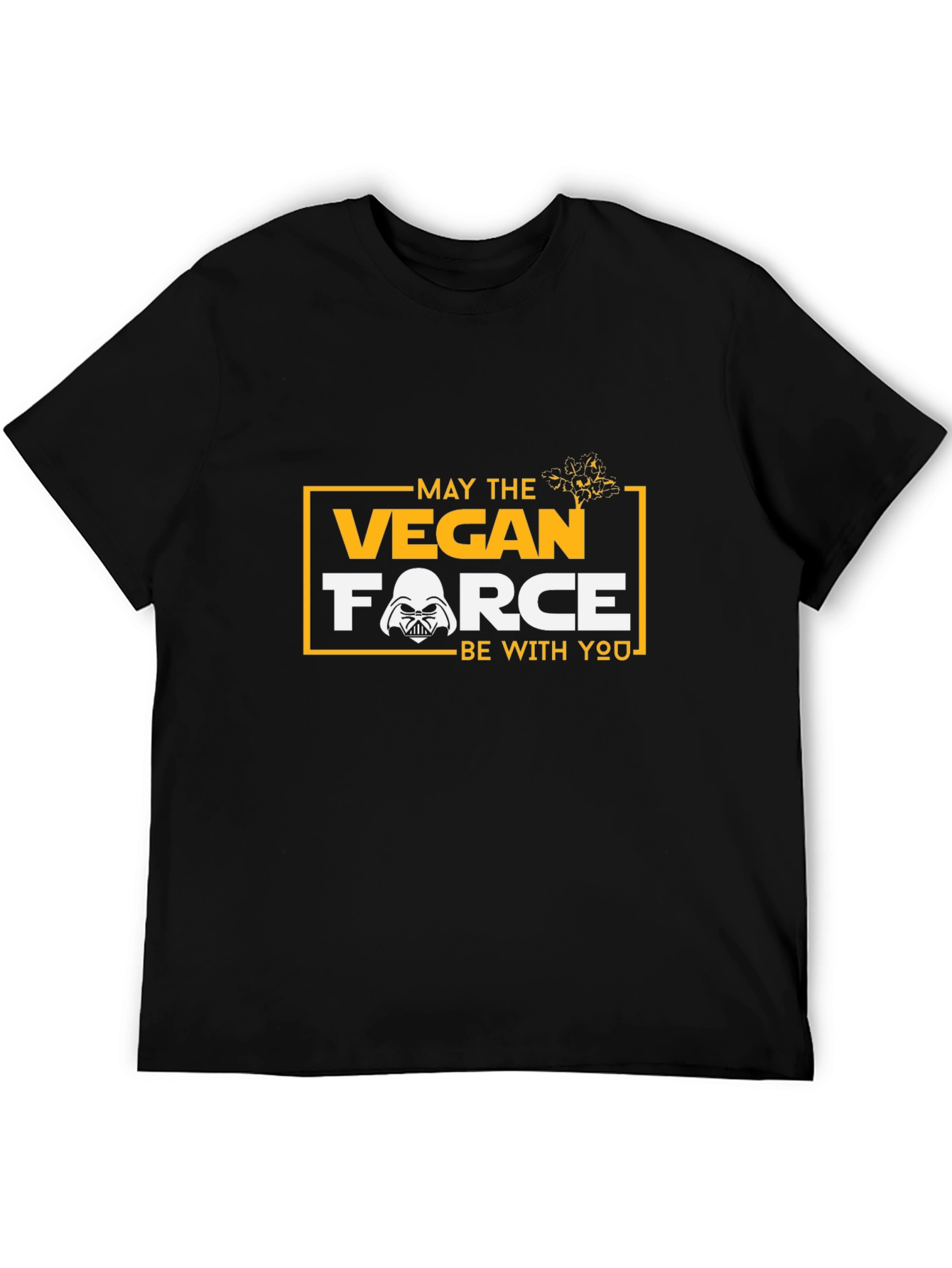 Vegan Force Star Wars Inspired Black T-Shirt
