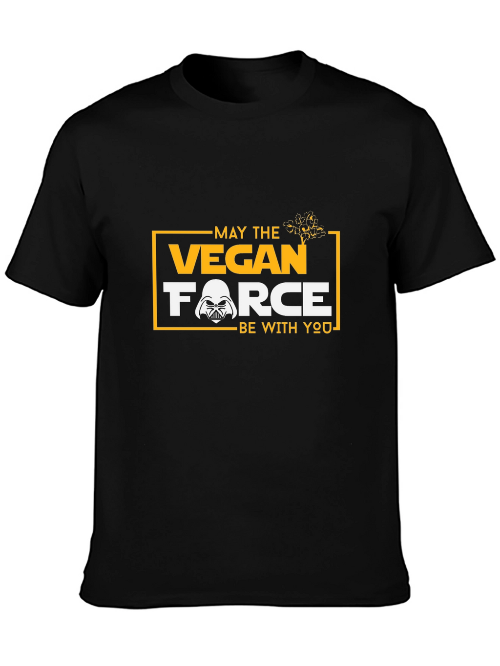 Vegan Force Star Wars Inspired Black T-Shirt