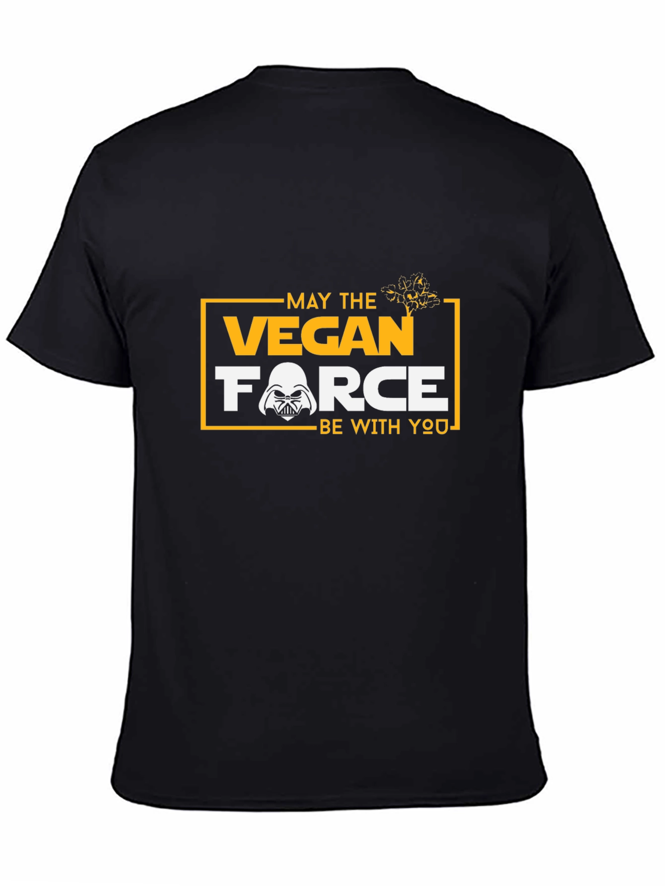 Vegan Force Star Wars Inspired Black T-Shirt