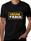 Vegan Force Star Wars Inspired Black T-Shirt