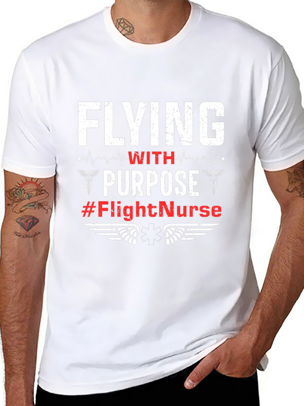 Flight Nurse T-Shirt - Flying with Purpose