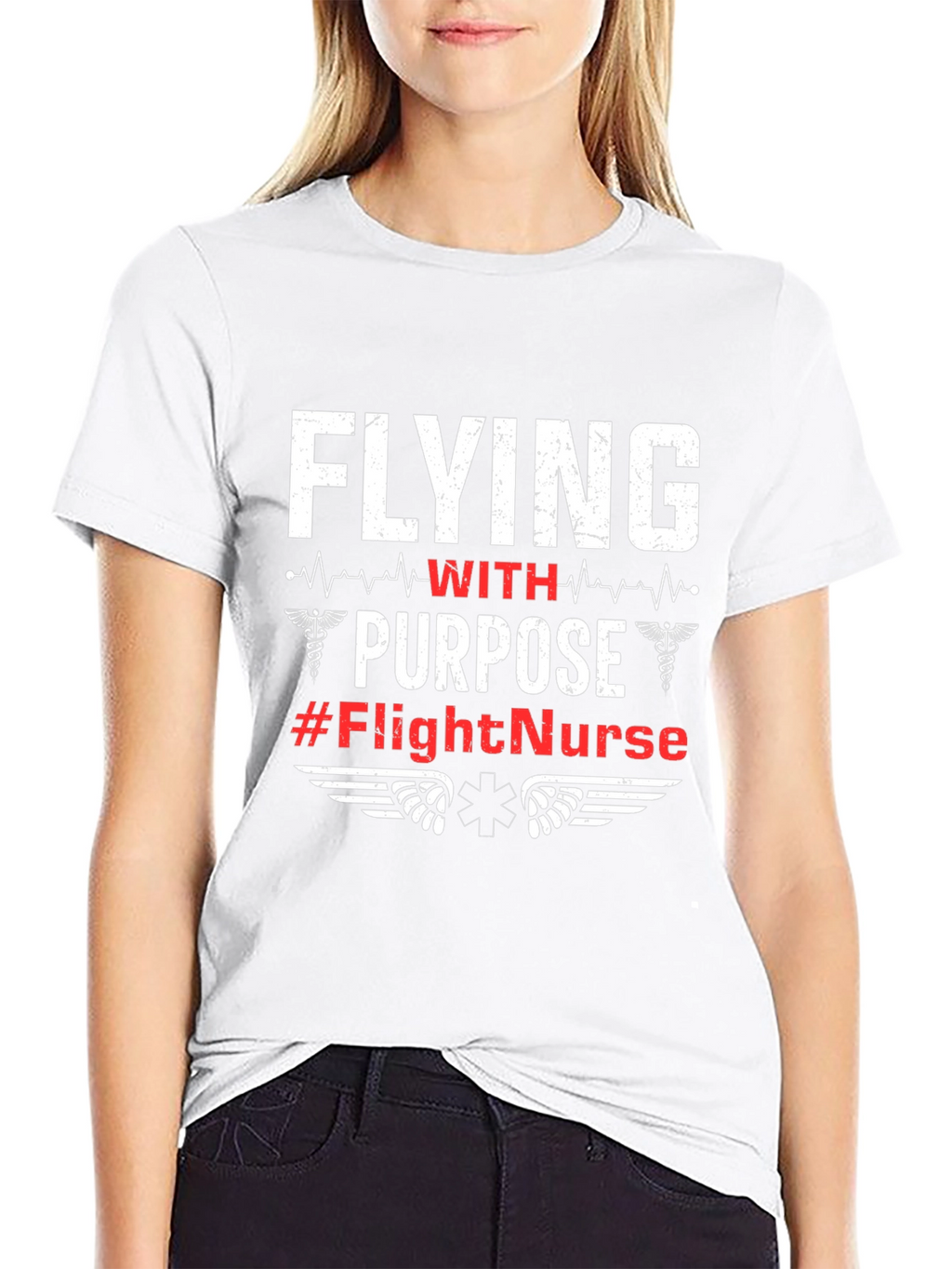 Flight Nurse T-Shirt - Flying with Purpose