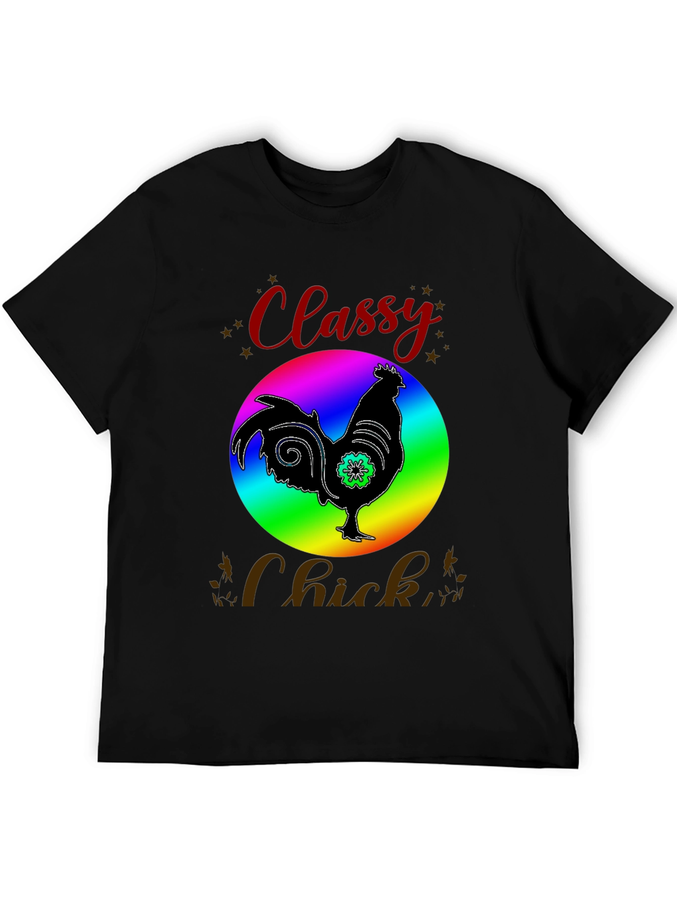 Classy Chick T-Shirt - Fun Rooster Design