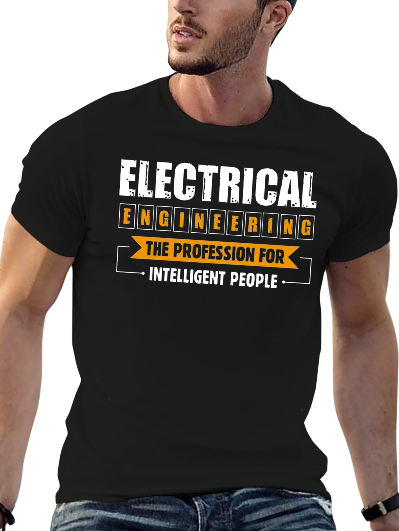 Electrical Engineering Intelligent People Black T-Shirt