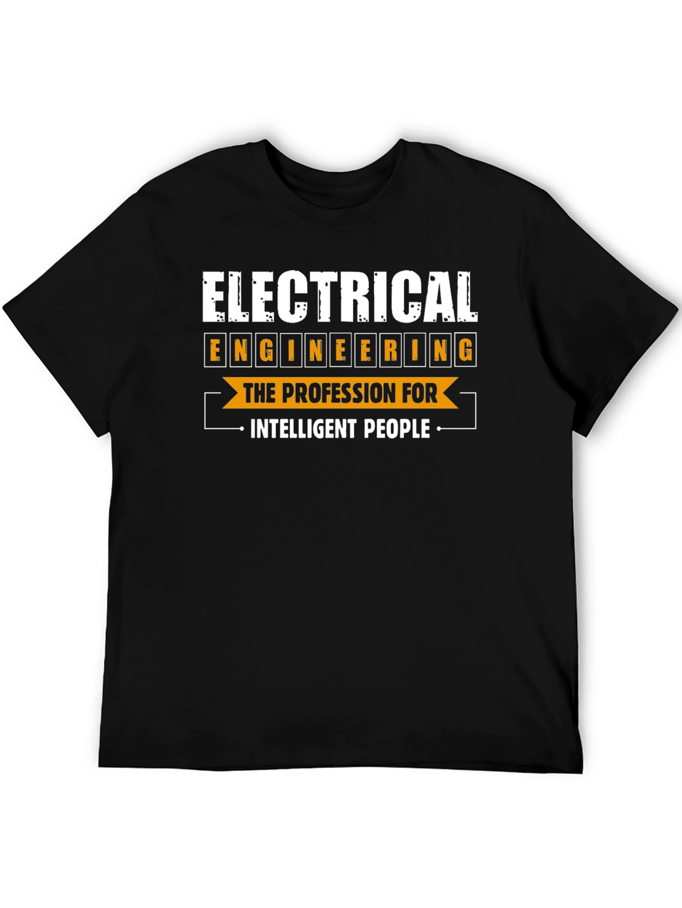 Electrical Engineering Intelligent People Black T-Shirt
