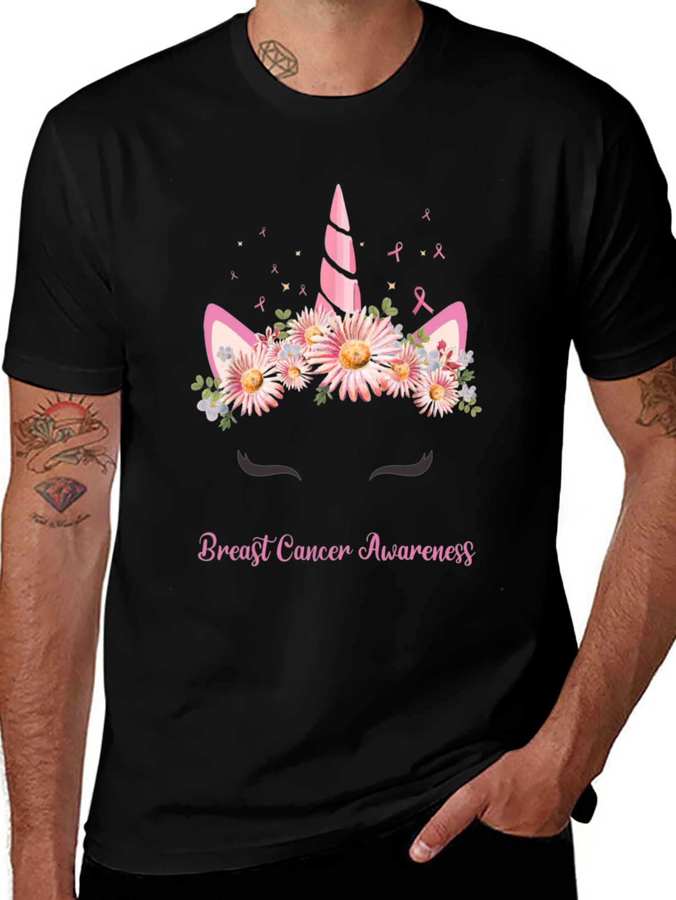 Breast Cancer Awareness Unicorn T-Shirt
