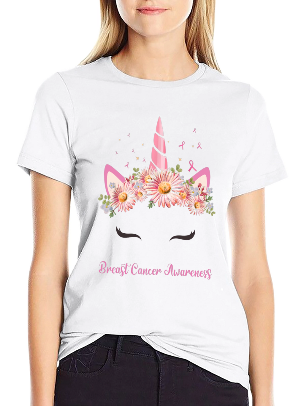 Breast Cancer Awareness Unicorn T-Shirt