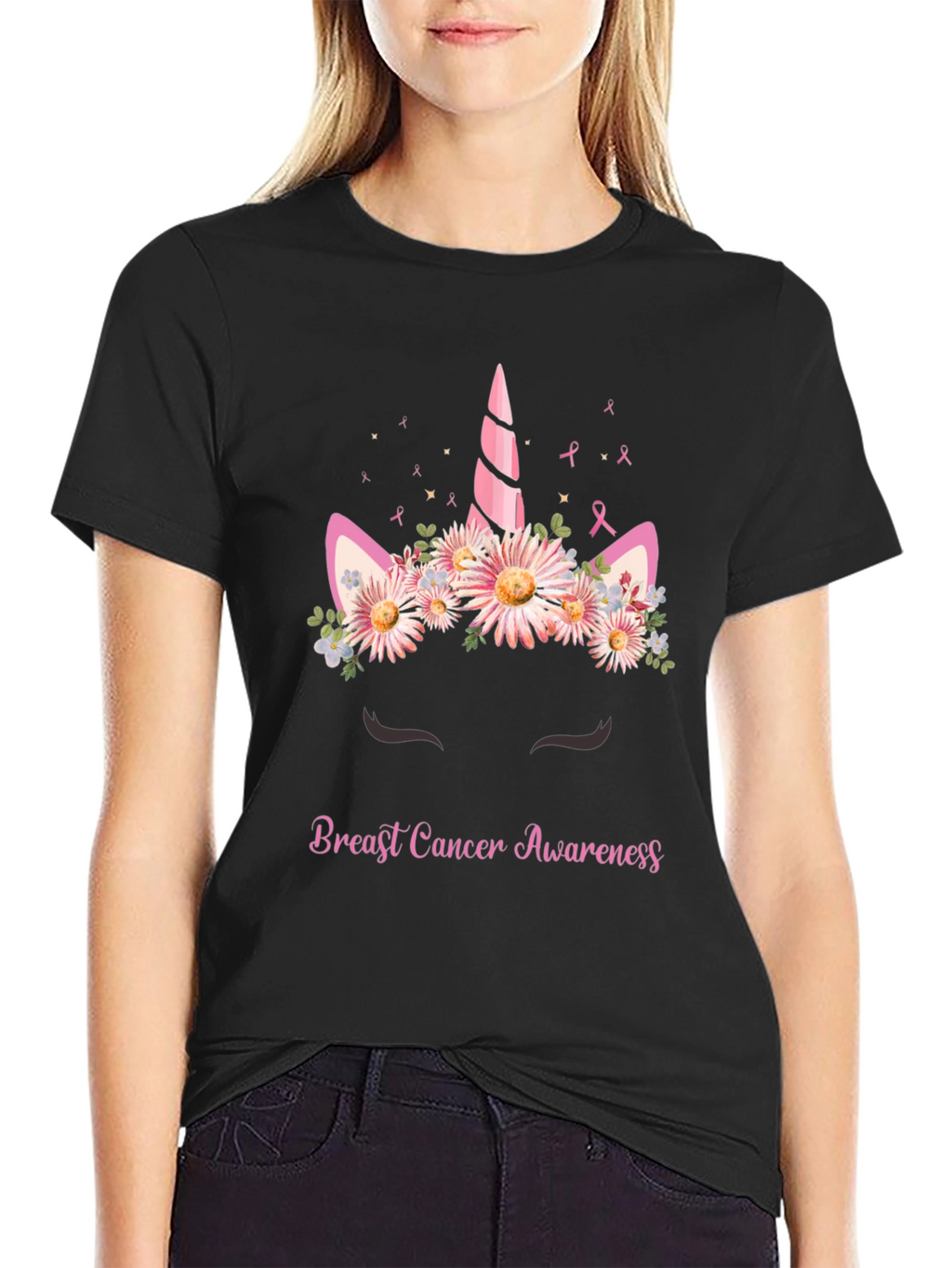 Breast Cancer Awareness Unicorn T-Shirt