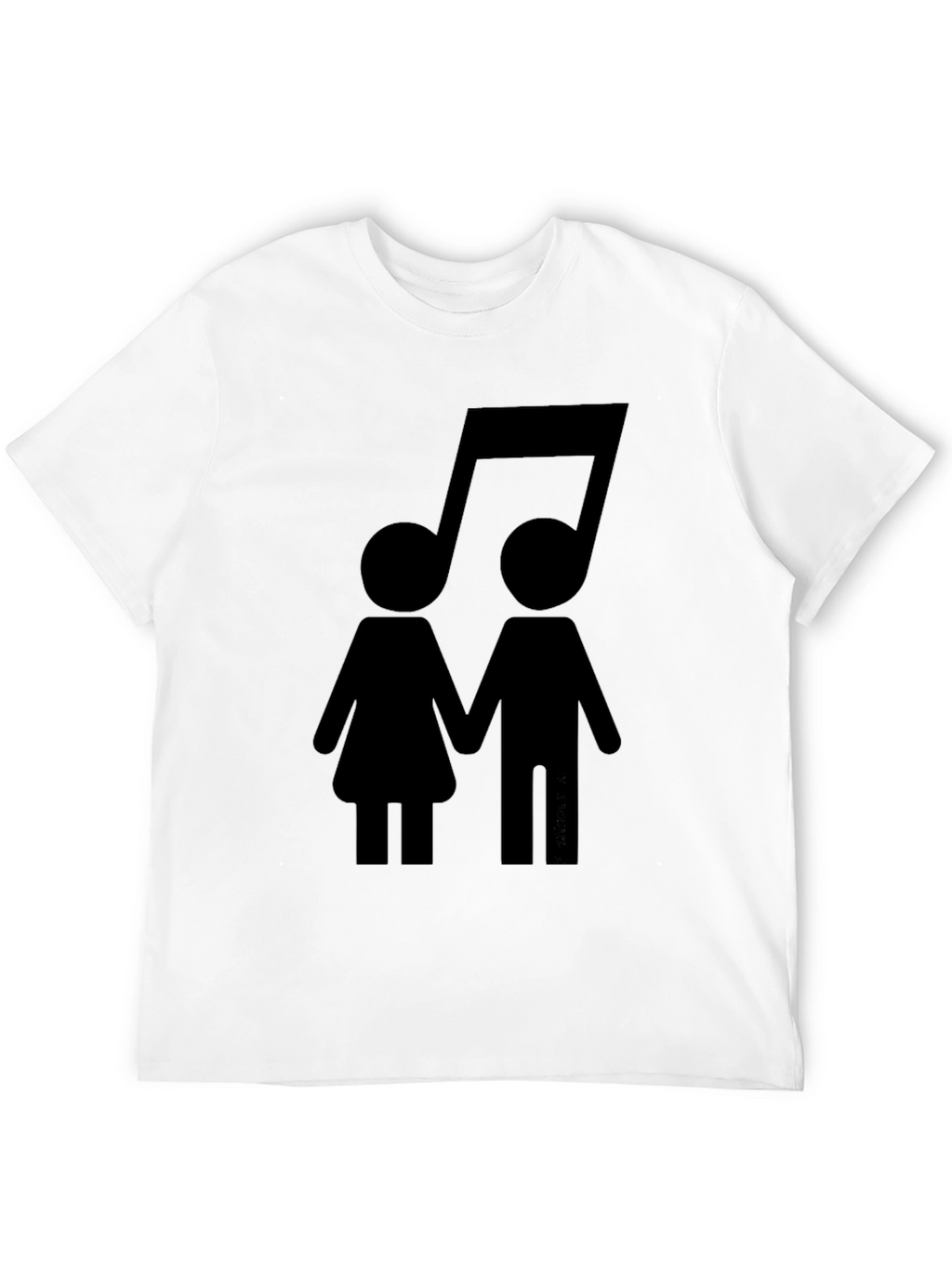 Musical Couple Black T-Shirt