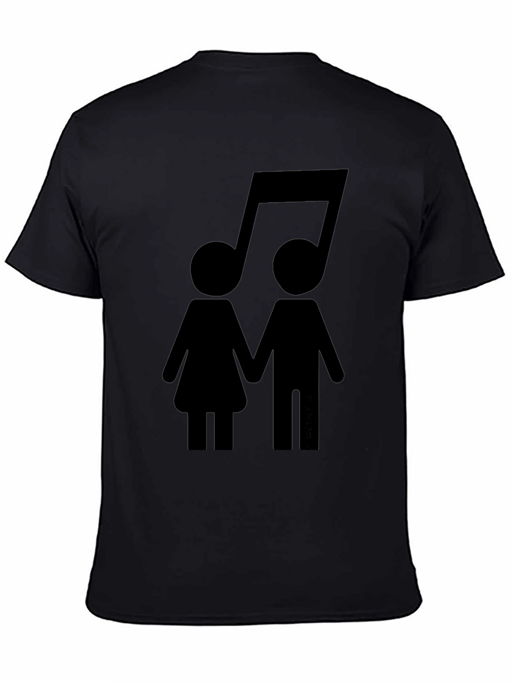 Musical Couple Black T-Shirt