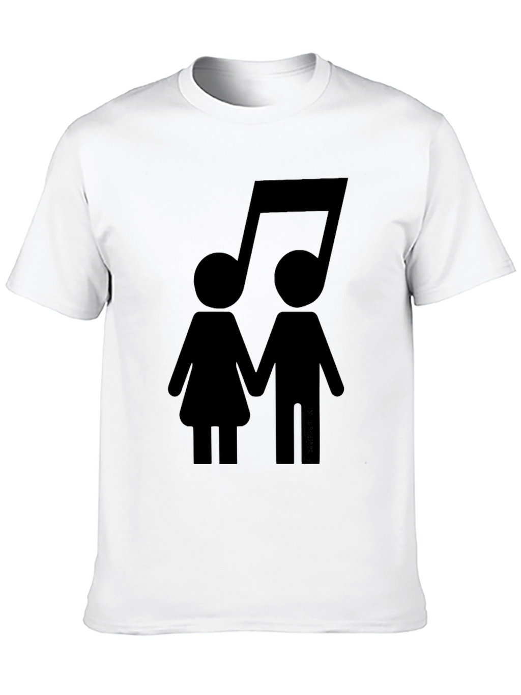 Musical Couple Black T-Shirt