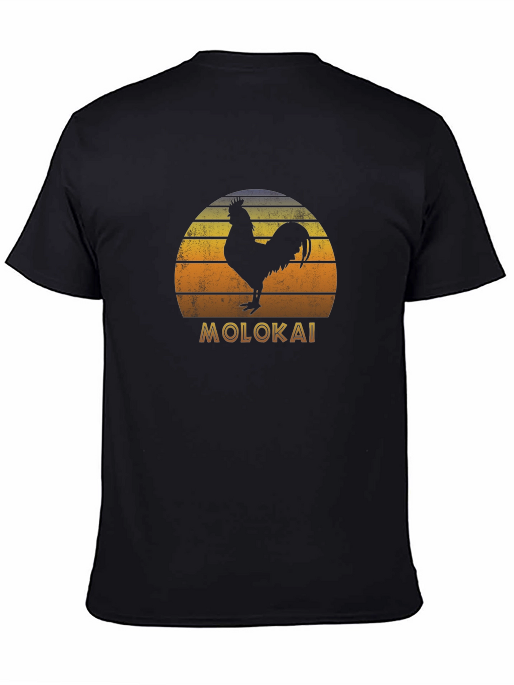 Molokai Rooster Sunset Graphic T-Shirt