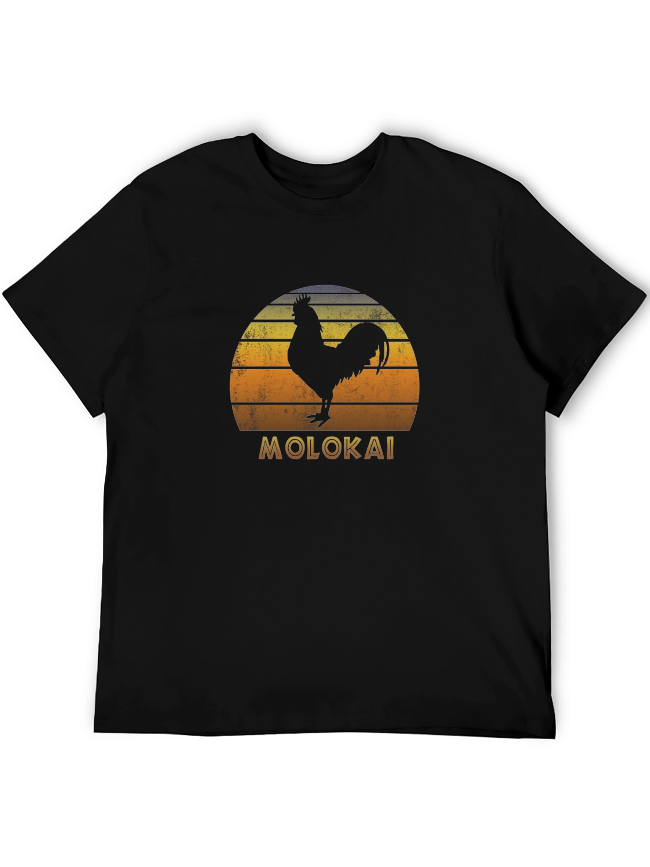 Molokai Rooster Sunset Graphic T-Shirt