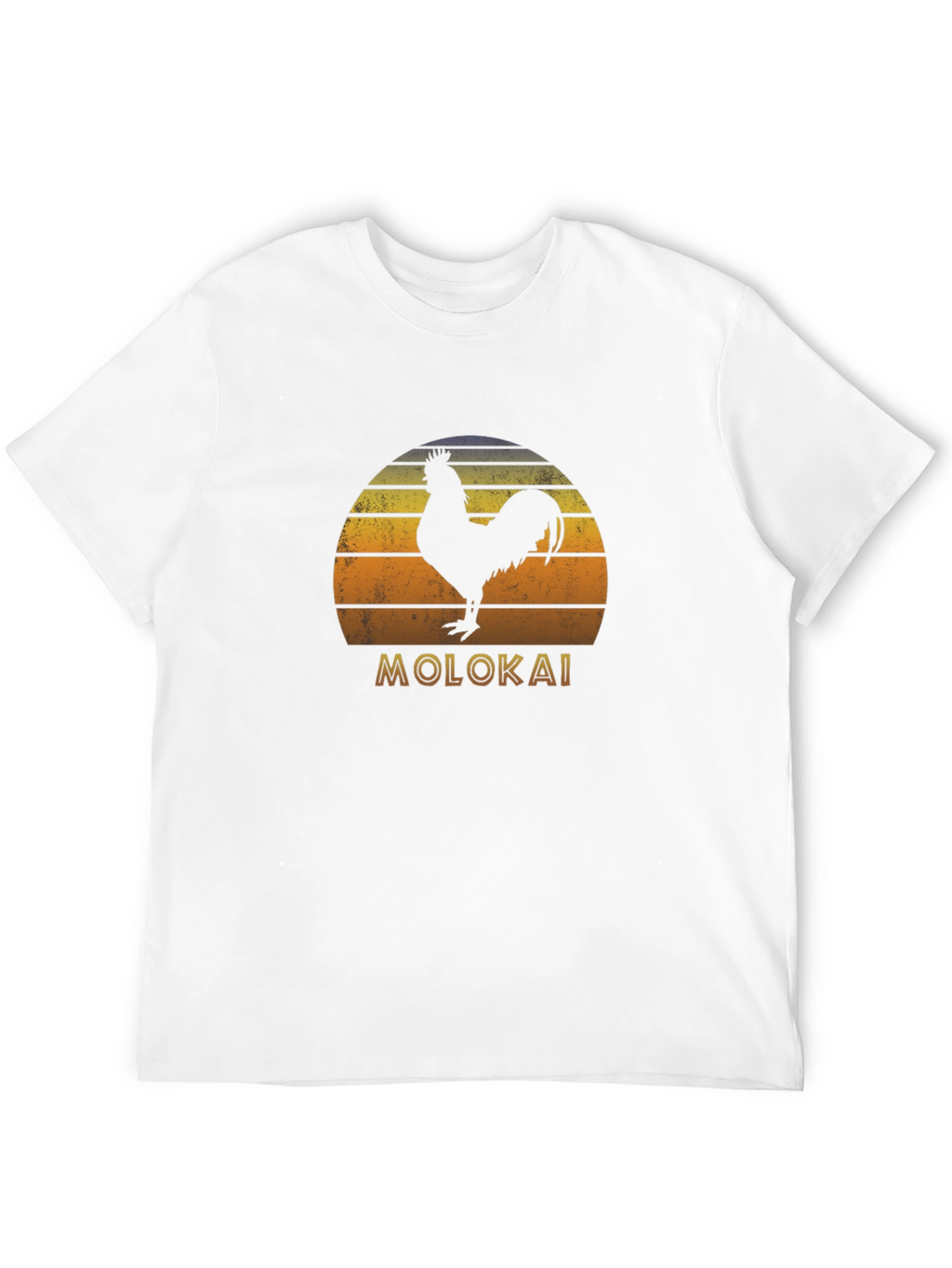 Molokai Rooster Sunset Graphic T-Shirt