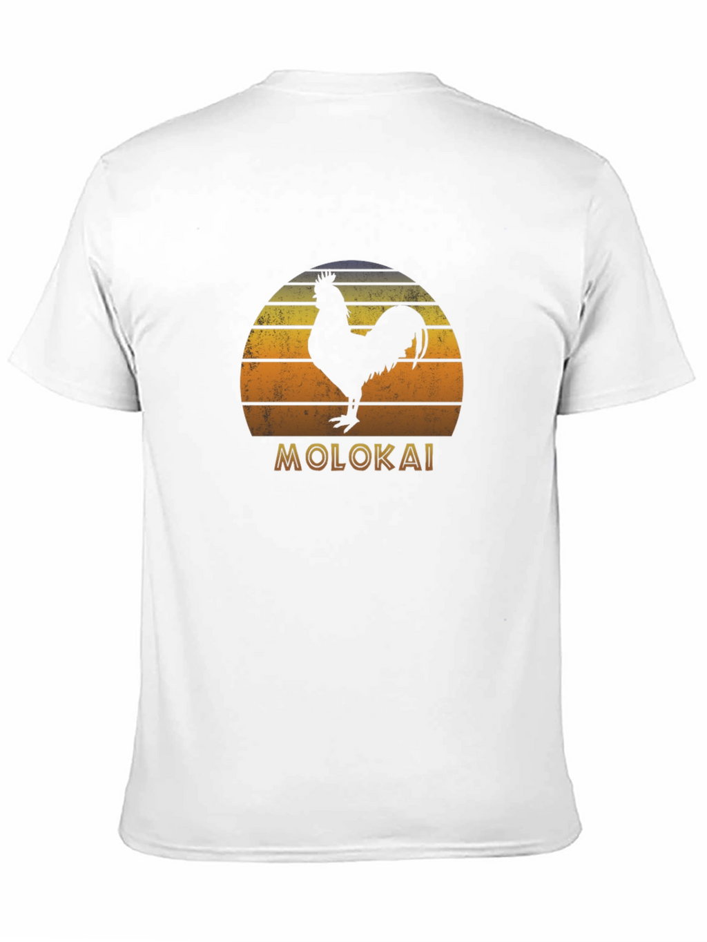 Molokai Rooster Sunset Graphic T-Shirt