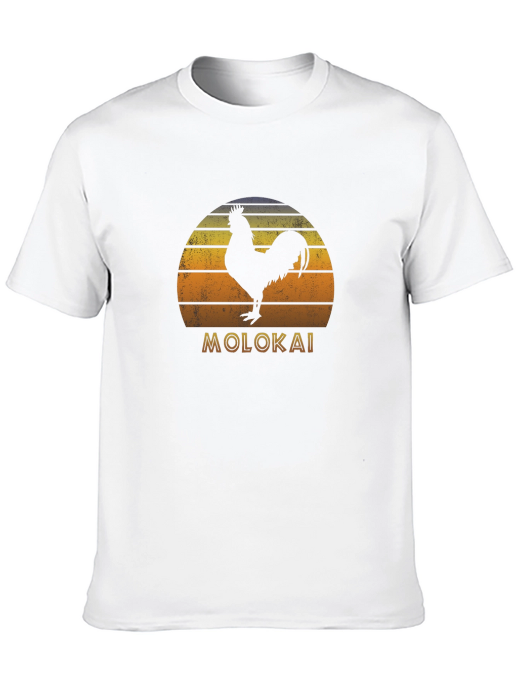 Molokai Rooster Sunset Graphic T-Shirt