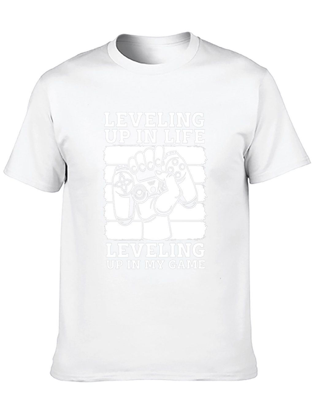 Leveling Up Gamer T-Shirt - Black Cotton Blend