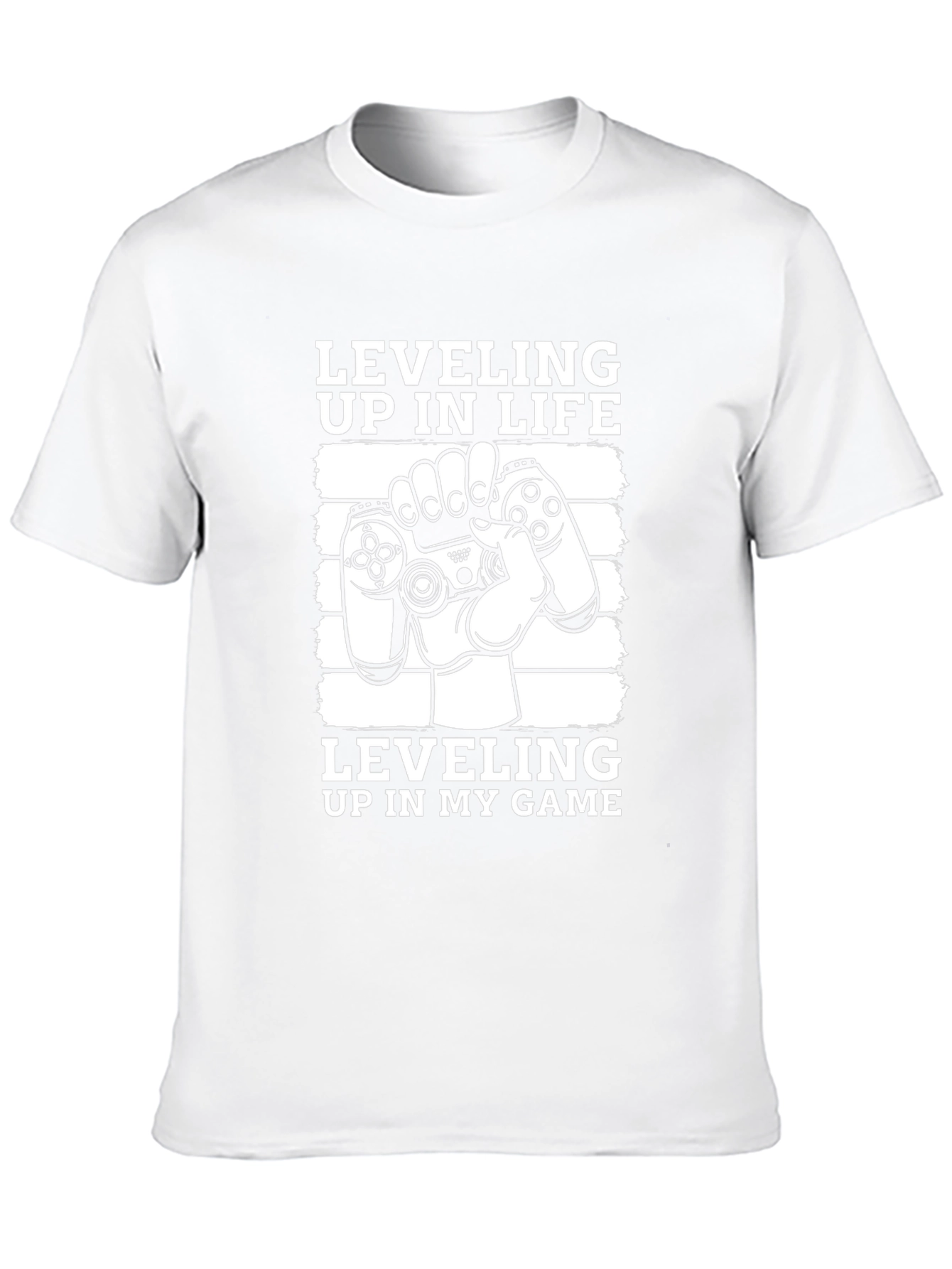 Leveling Up Gamer T-Shirt - Black Cotton Blend