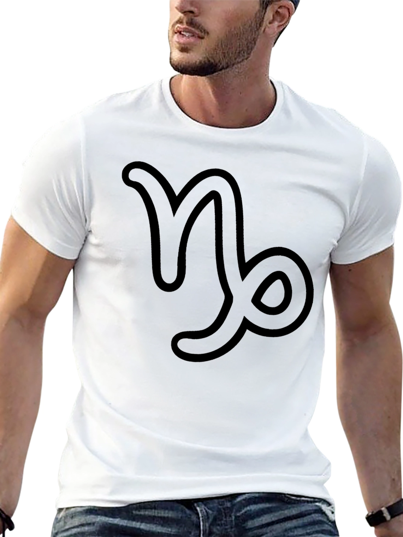 Capricorn Zodiac Sign Black Graphic Tee