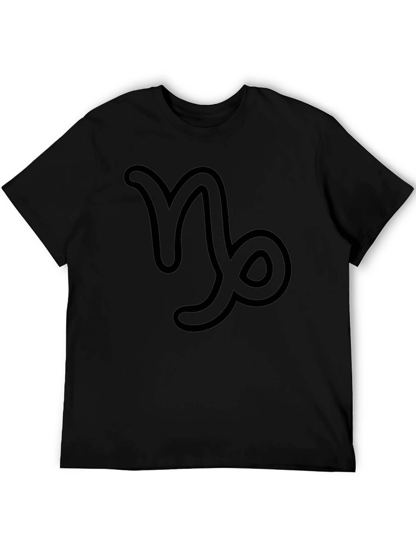 Capricorn Zodiac Sign Black Graphic Tee