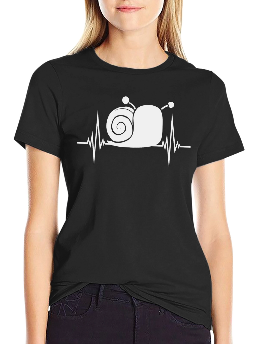 Snail Heartbeat Graphic Tee - Quirky & Cool
