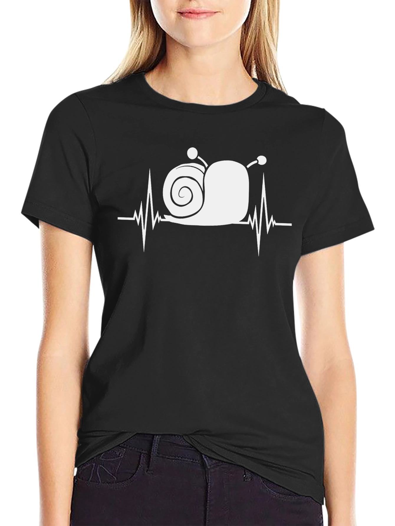 Snail Heartbeat Graphic Tee - Quirky & Cool