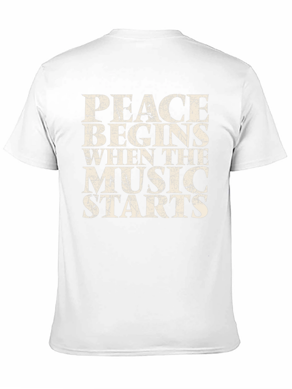 Peace Begins When Music Starts T-Shirt