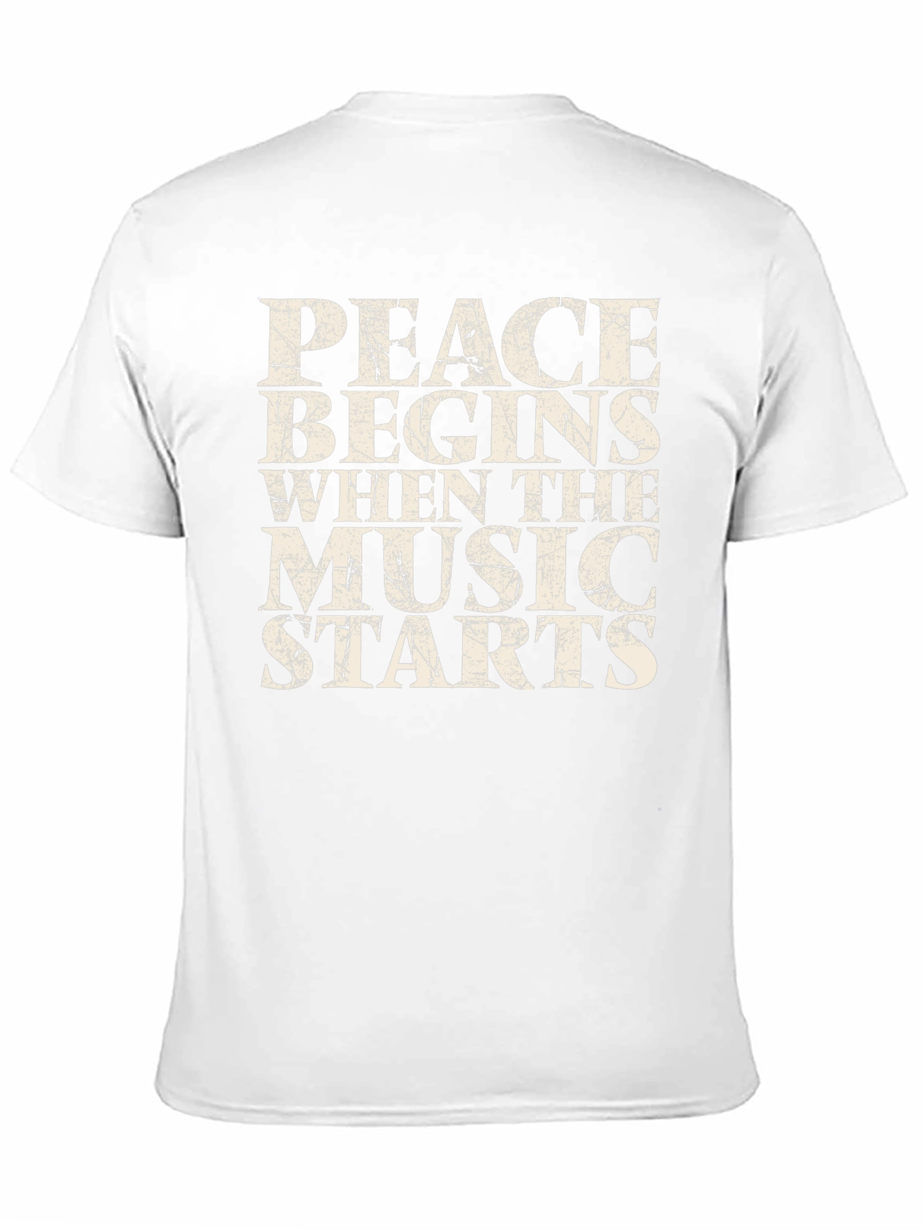 Peace Begins When Music Starts T-Shirt