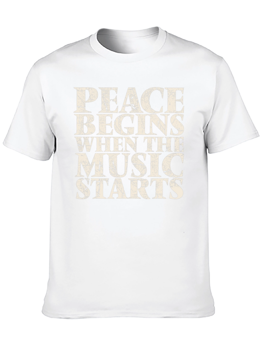 Peace Begins When Music Starts T-Shirt