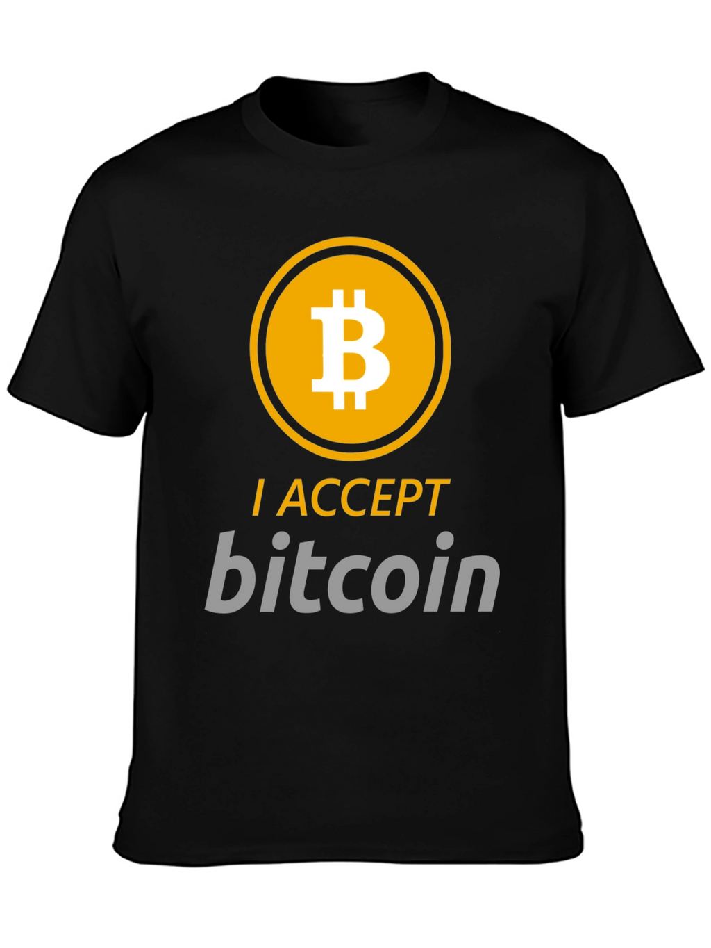 I Accept Bitcoin Graphic Tee - Crypto Enthusiast T-Shirt