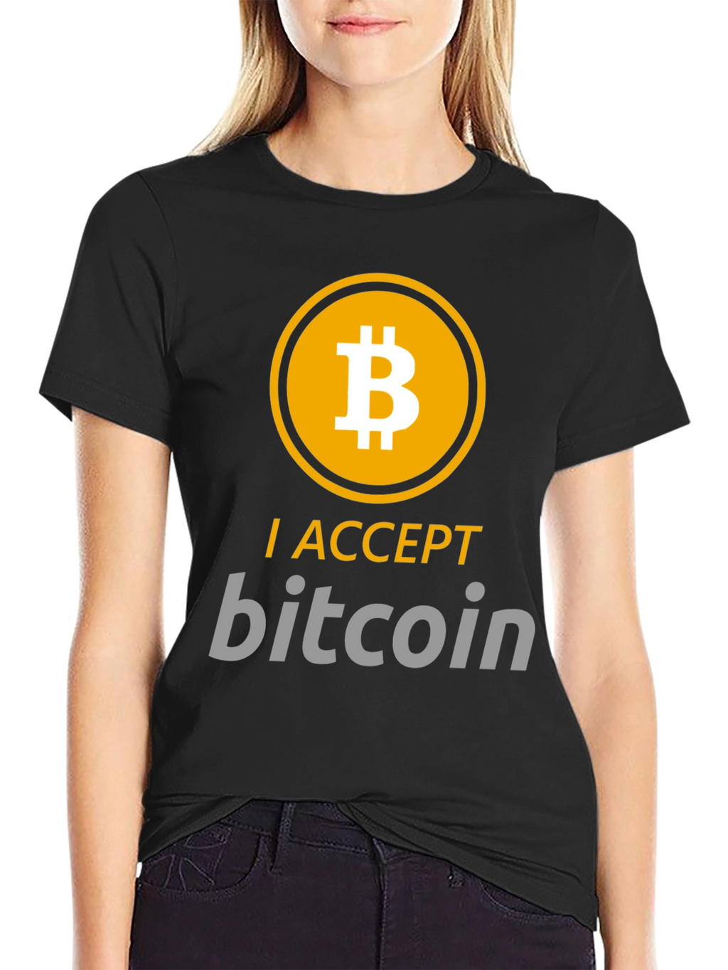 I Accept Bitcoin Graphic Tee - Crypto Enthusiast T-Shirt