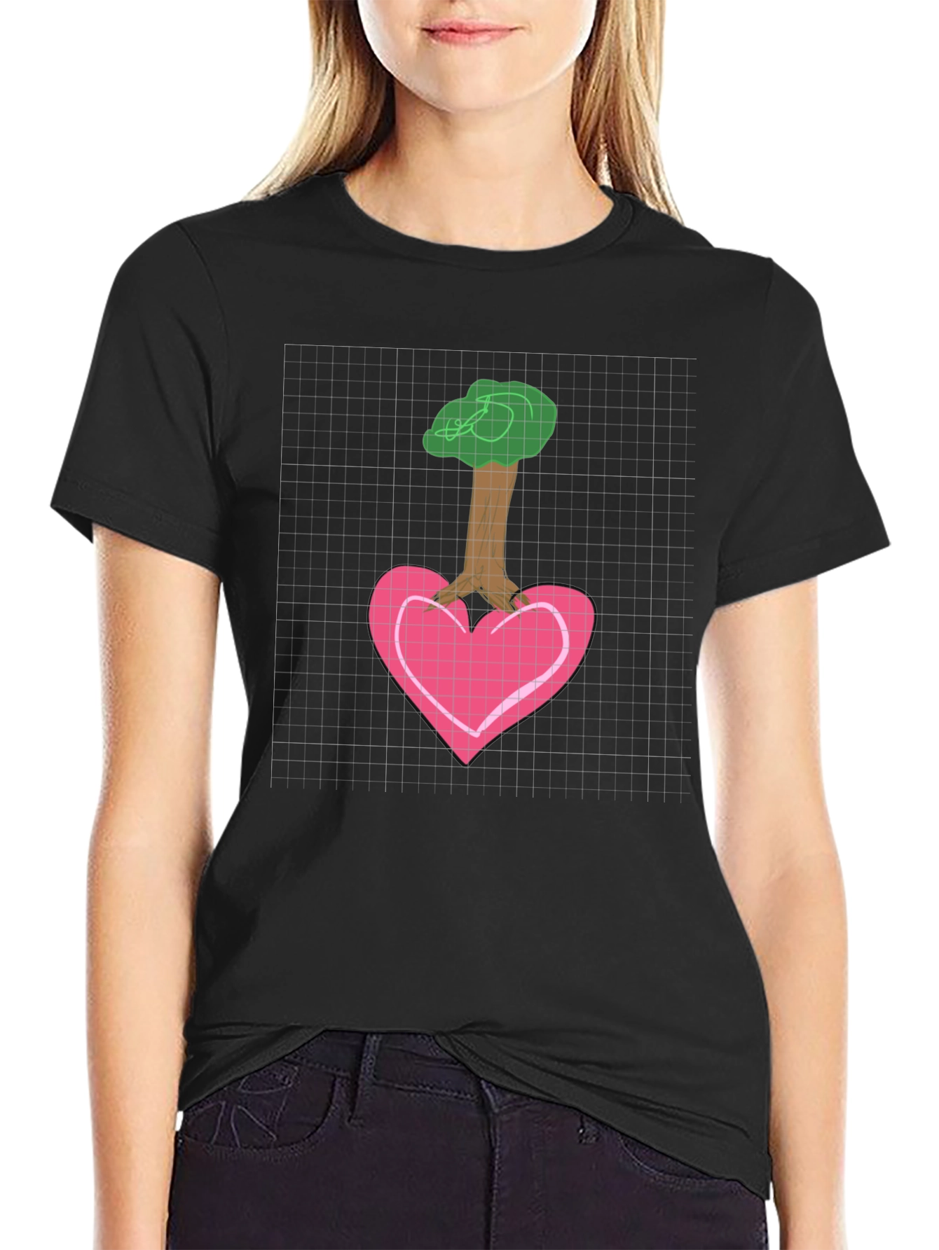 Heart Tree Graphic Tee - Love and Nature Shirt