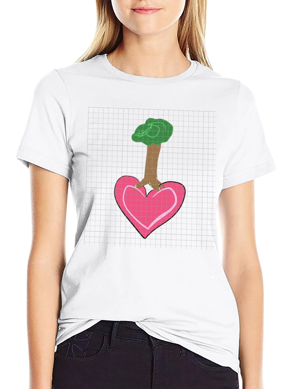 Heart Tree Graphic Tee - Love and Nature Shirt