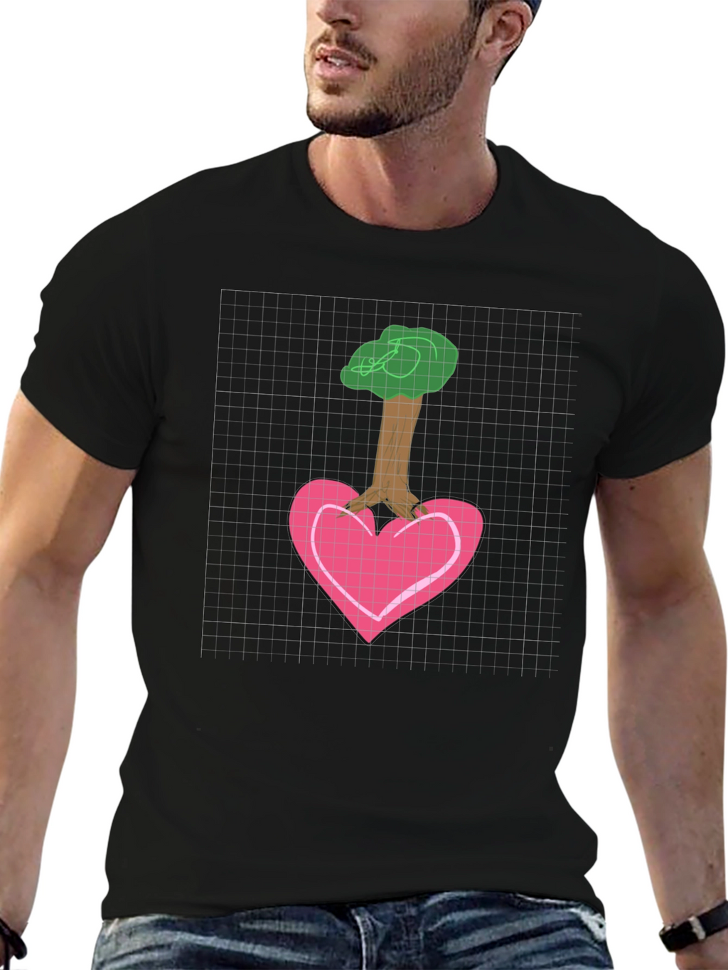 Heart Tree Graphic Tee - Love and Nature Shirt