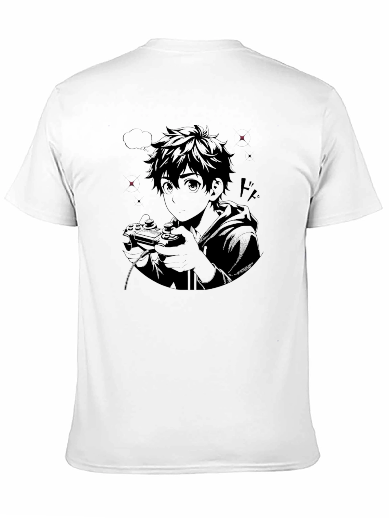 Anime Gamer Graphic Print T-Shirt