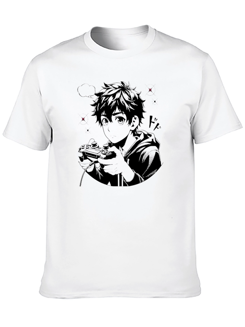Anime Gamer Graphic Print T-Shirt