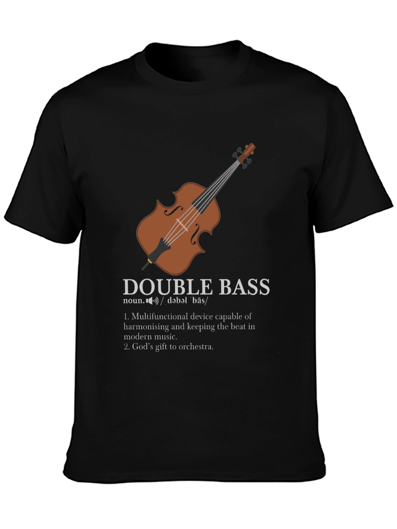 Double Bass Definition Graphic T-Shirt