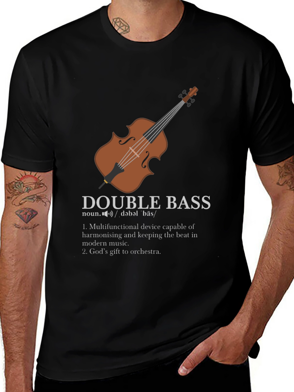 Double Bass Definition Graphic T-Shirt