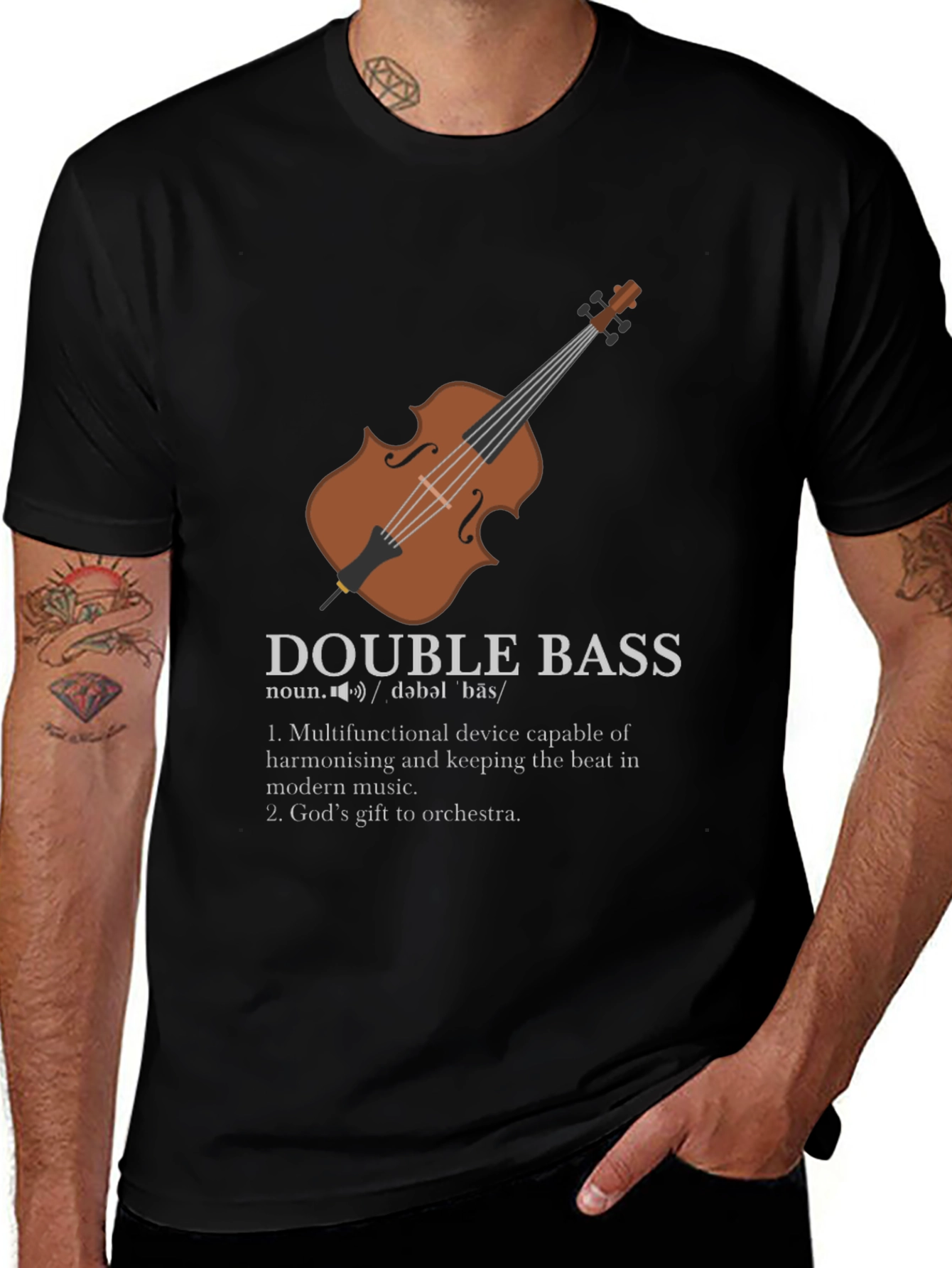Double Bass Definition Graphic T-Shirt