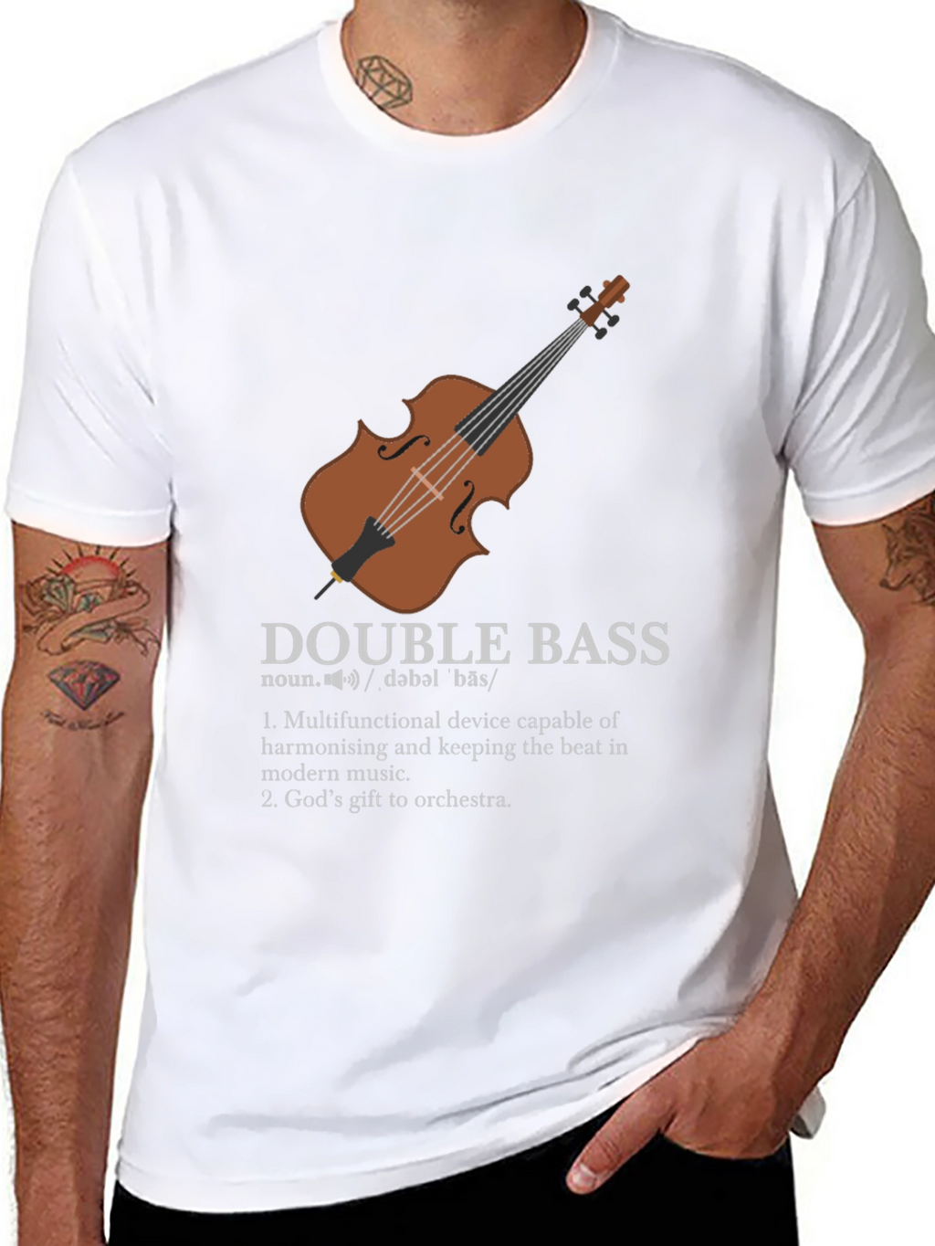 Double Bass Definition Graphic T-Shirt
