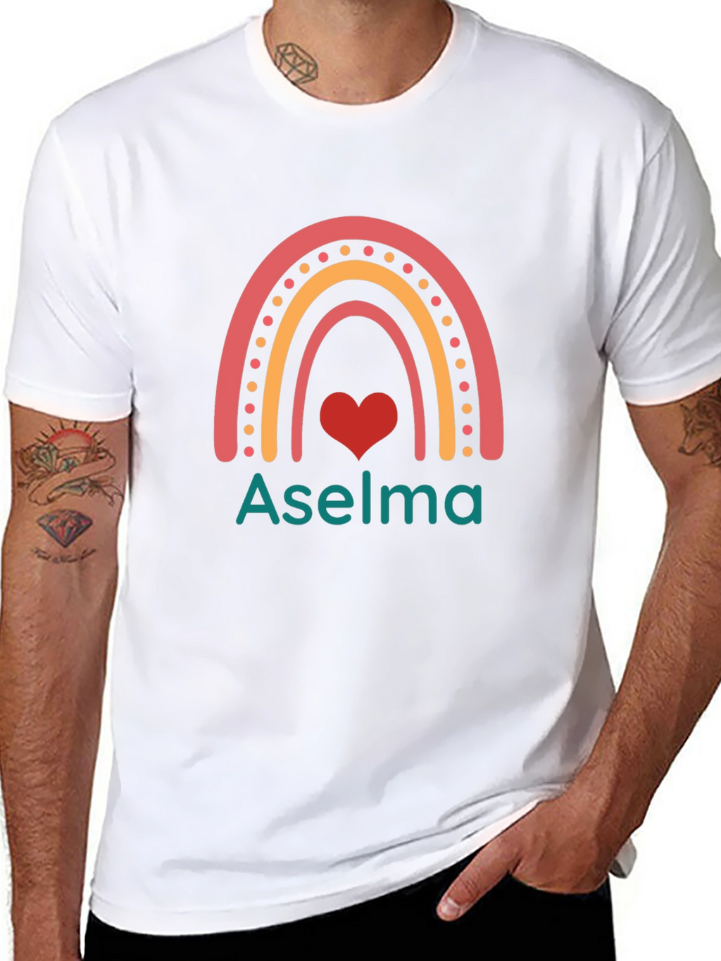 Aşelma Rainbow Heart T-Shirt
