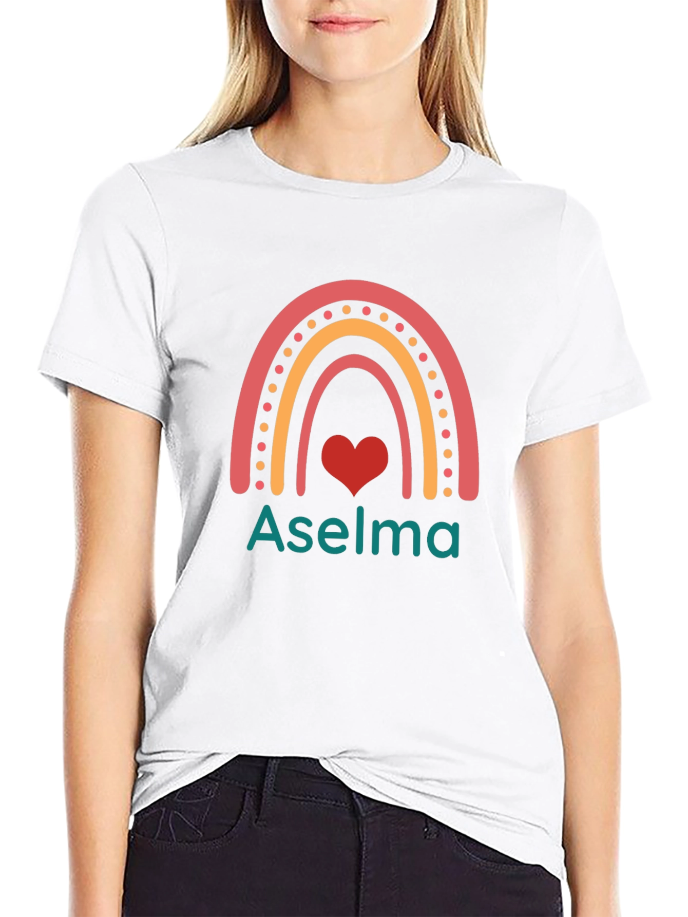 Aşelma Rainbow Heart T-Shirt