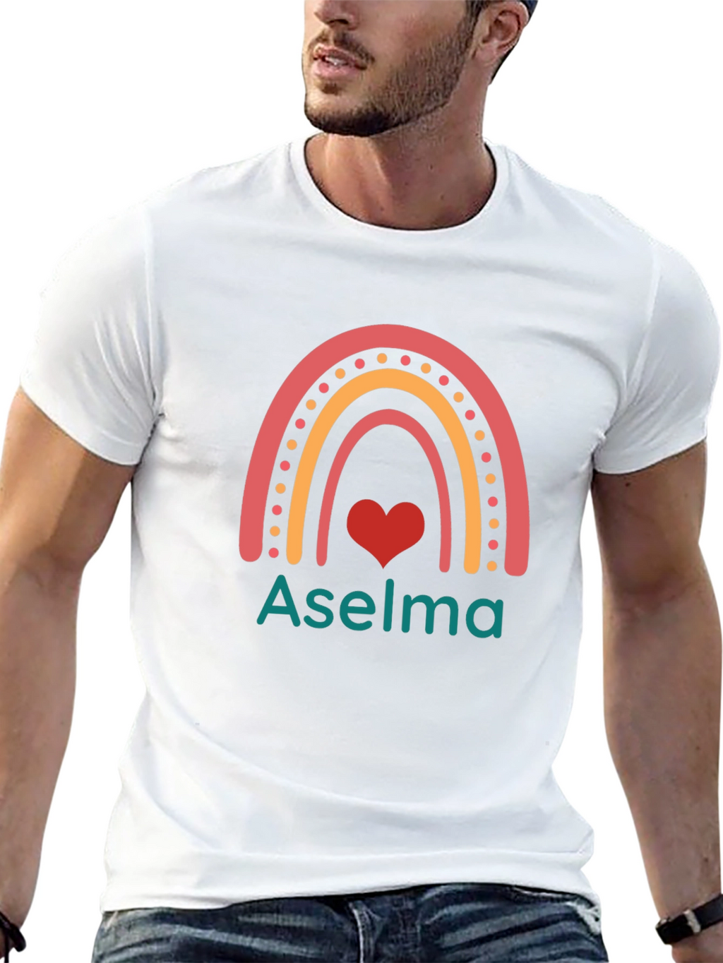 Aşelma Rainbow Heart T-Shirt