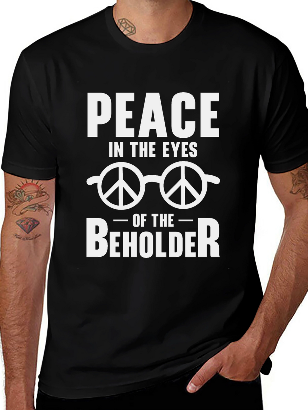 Peace in the Eyes of the Beholder Graphic T-Shirt