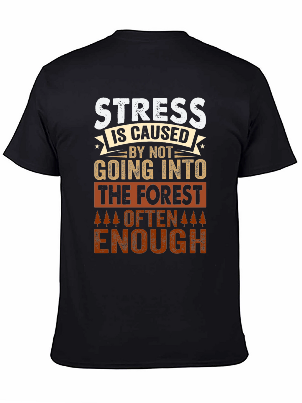 Forest Therapy T-Shirt: Stress Relief Design